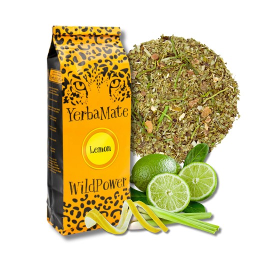 Yerba Mate CITRÓN 200g WildPower citrónová kôra a limetka