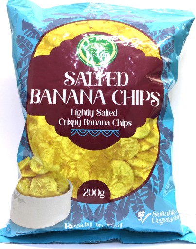 BANÁNOVÉ ČIPSKY SOLENÉ BANÁNOVÉ ČIPSKY 200G HEERA