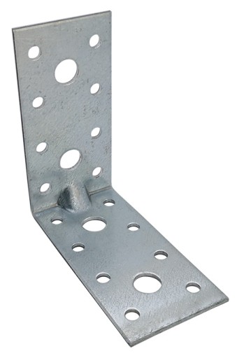 Montážny uholník s prelisom 80x80x40x2,0 mm - 10 ks