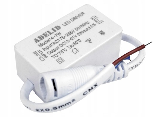 NAPÁJACÍ ZDROJ PRE LED OVLÁDAČ 4-7W 13-21V 300mA