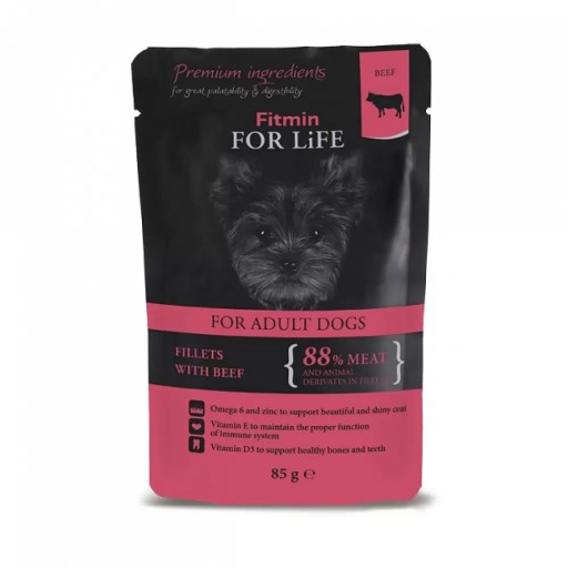 Fitmin For Life dospelé hovädzie filé vrecúško 85 g