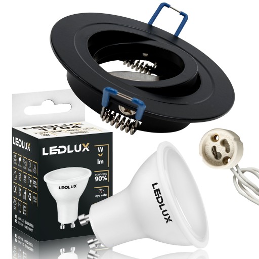 Pohyblivé halogénové svietidlo SPOT OCZKO + GU10 LED 6,5W SET
