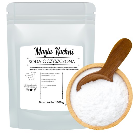 Sóda bikarbóna 1 kg potravinárskeho hydrogénuhličitanu sodného