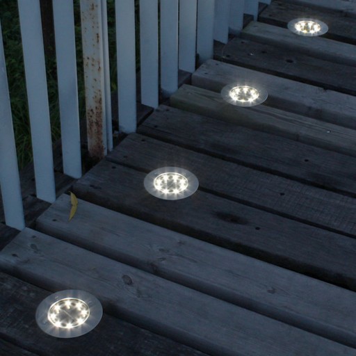SOLÁRNE LED LAMPY, LED ZEMNÉ LAMPY, 1 kus, ZÁHRADNÉ SVIETIDLÁ