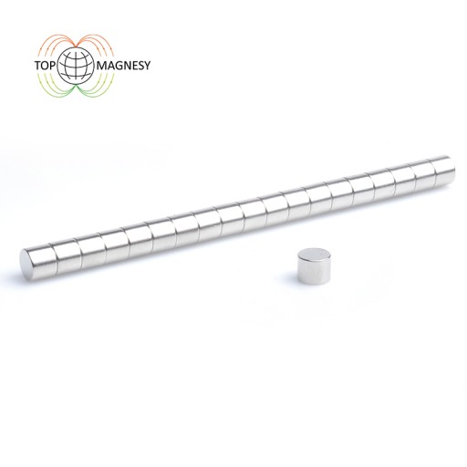 Neodymový cylindrický magnet MW 5x4 N38, sada 10 kusov