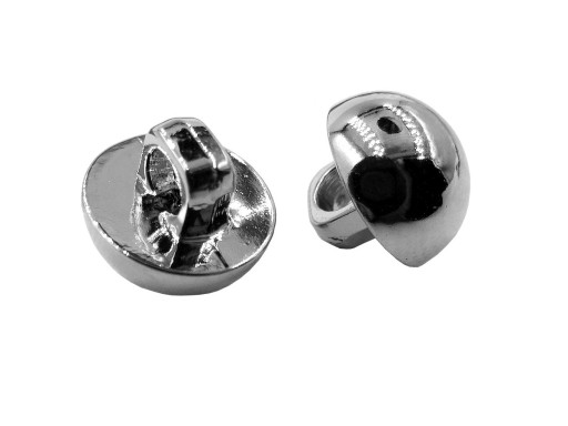 10mm Ozdobné gombíky 12 kusov farba STRIEBORNÁ S LESKOM K334A 5638