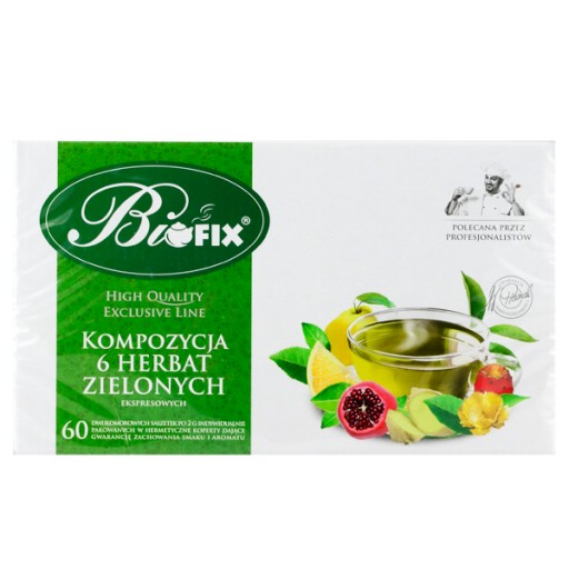 Bi Fix Zloženie zelených čajov 6 príchutí