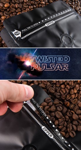 Zmes čerstvo pražených kávových zŕn Twisted Pulsar 50G pre kávovar na espresso