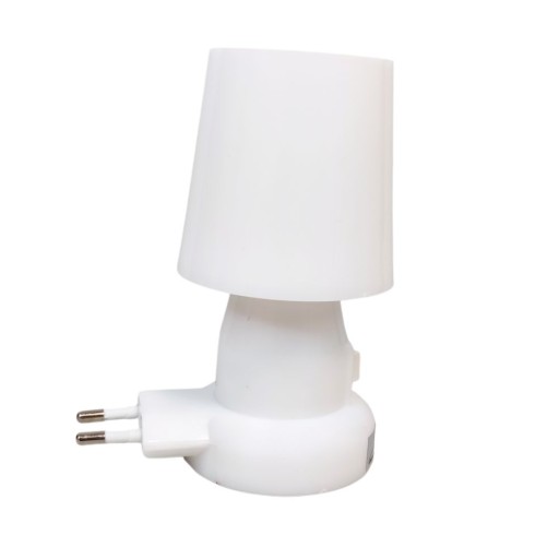 Nočná lampa mini max 10W IP20 biela žiarovka E14, teplá farba do objímky