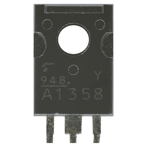 2SA1358 A1358 PNP audio tranzistor 120V 1A TO126 HFE klasifikácia Y testy
