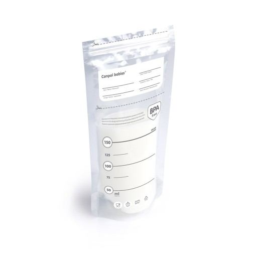 STERILNÉ SÁČKY VRECKO NA ZMRAZOVANIE POTRAVÍN 150ml - 25 kusov.