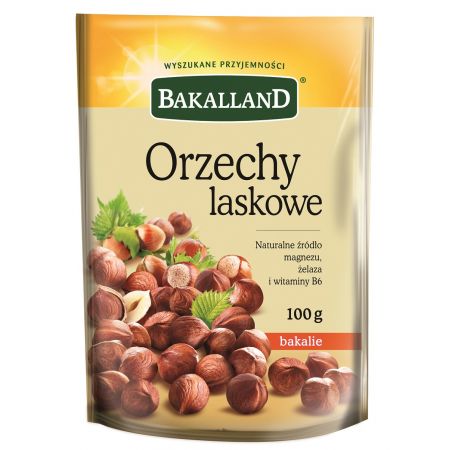 BAKALLAND Celé lúpané lieskové orechy 100 g