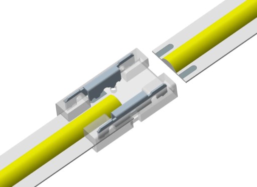 Priamy konektor pre 8mm COB LED pásiky, jednoduchý konektor, rýchla inštalácia
