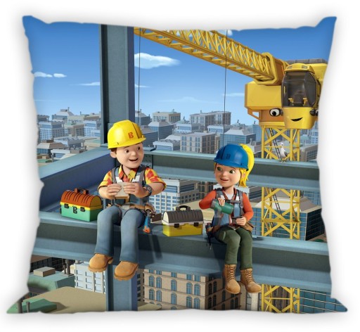 Obliečka na vankúš 40x40 pre deti Bob Builders