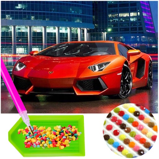 Diamantové vyšívanie CARS Diamantová maľba MOZAIKA