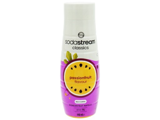SODASTREAM PASSIONFRUIT SIRUPOVÝ KONCENTRÁT 9L NÁPOJ SO 440ml