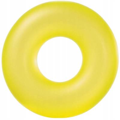 Neónový krúžok na plávanie, priemer 91 cm, INTEX žltá