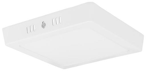 Prisadený LED panel 12W, neblikavý, CCD, štvorcový, silný, neutrálny