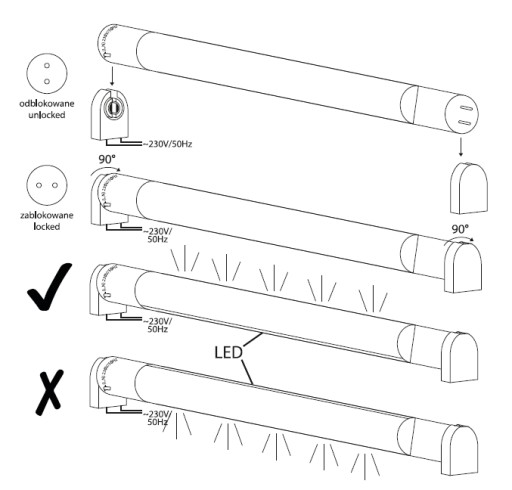 LED SVIETKO 9W = 18W 60cm T8 G13