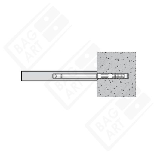 Neviditeľné rameno 10x145mm DRŽIAK na police