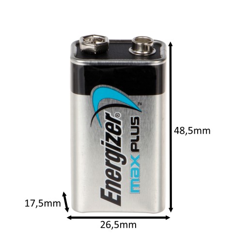 Alkalická batéria ENERGIZER MAX PLUS 6LR61 6F22 9V Blister