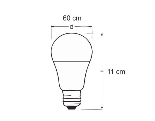 E27 LED žiarovka 13W=100W 6500K Studená 1521lm OSRAM
