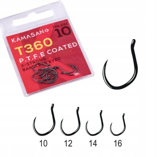 Kamasan T360 X-Strong E háčiky bez protihrotu - veľkosť 10