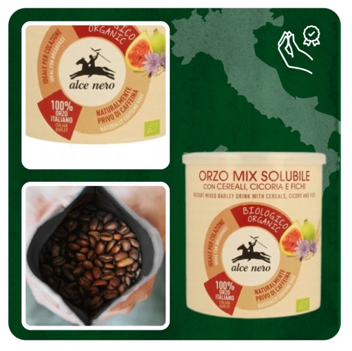 Cereálna káva Alce Nero s čakankou a figami 125g