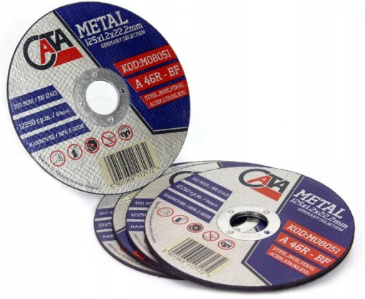 INOX OCELOVÉ KOVOVÉ REZNÉ KOTOUČE 125x1,0x22,2
