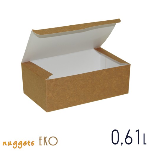 Malé Eco BOX krabičky na nugety pre kurčatá, 25 ks.