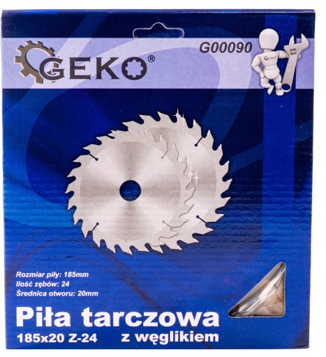 Kotúč drevený 185x20x24T GEKO G00090