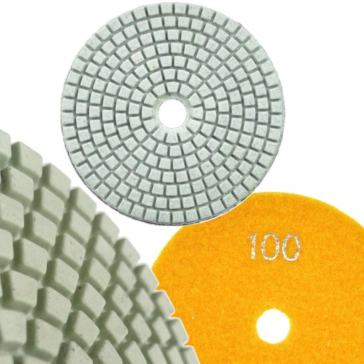 Leštiaci kotúč na mokré brúsenie kameniny 100mm GR100 G78911 GEKO