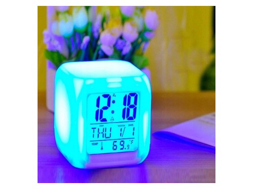 BUDÍK HODINKY TEPLOMER OSVETLENIE CHAMELEON LED
