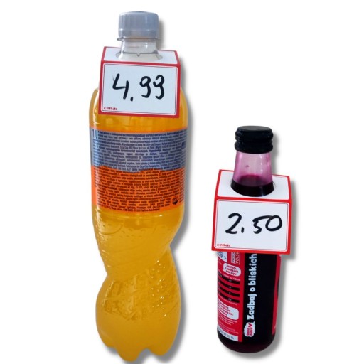 Cenníky za fľašu, likérka 50 ks.