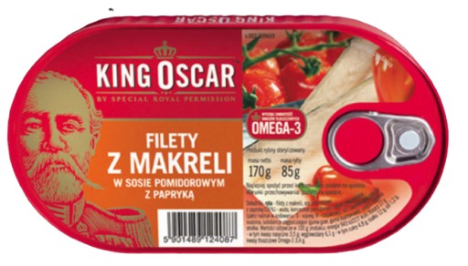 Filety z makrely kráľa Oscara v paprikovej omáčke 170 g