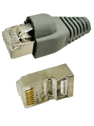 Zástrčka RJ45 s krytom kat.6, tienená AWG 26-24, 1 kus