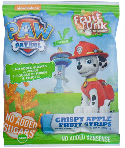 FRUIT FUNK Tlapková PATROL ZDRAVÉ JABLKOVÉ OBCHÍVKY Tlapková PATROL MULTIBAG 10x10g