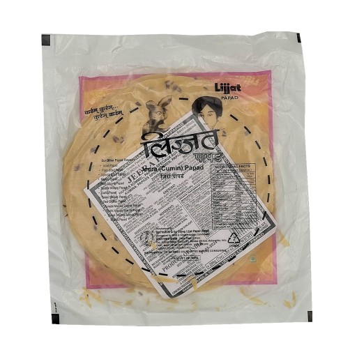 Papad s rascou Jerra Cumin Papad Lijjat 200g
