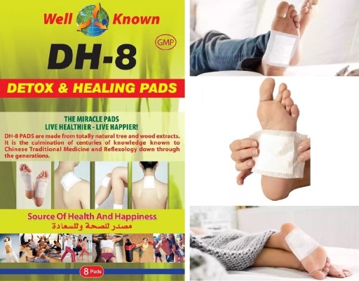 DETOXNÉ NÁPLAHY ČISTIACE TOXÍNY DH-8 PRE DETOXIKÁCIE NA NOHY PREMIUM