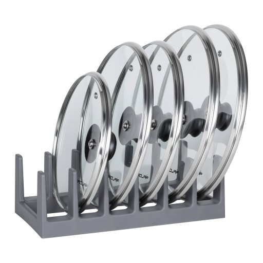 STOJAN NA POKROK TANIERE DOSKY KUCHYŇSKÝ ORGANIZÁTOR NA ZÁSUVKY SKRINÍ šedý