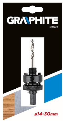 GRAFITOVÝ ADAPTÉR DRŽIAK DRŽIAK PRE BIMETALOVÉ OTVOROVÉ PÍLY S 14-30mm VRTÁKOM