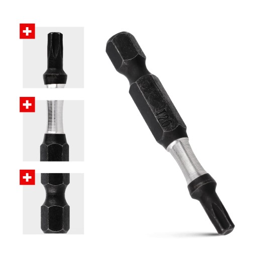 Nárazový bit Nárazové bity TX20 50mm | Nárazový bit pre skrutkovač 2 ks.
