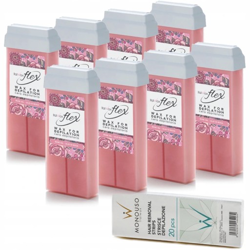 ItalWax Flex vosk na depiláciu v rolke 100 ml, ruža