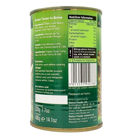Zelený holubí hrášok v Natco marináde 400g