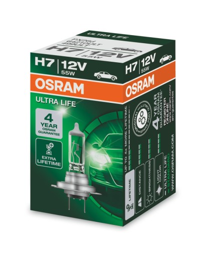 OSRAM H7 ULTRA LIFE LONGLIFE ŽIAROVKA 12V 1KS