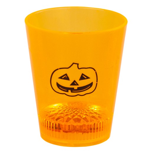 HALLOWEENSKÉ SKLENÉ LEBKA TEKVICA LED ŽIARENÁ