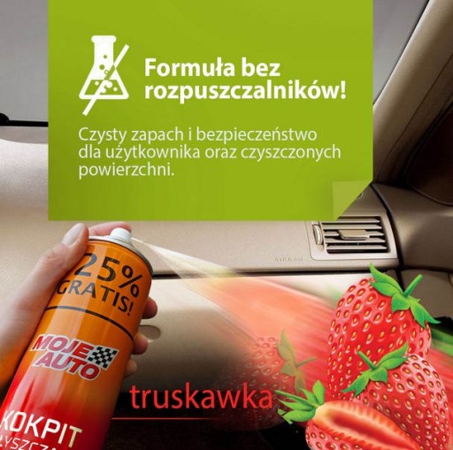 MY CAR Lesklý kokpit jahoda 750ml 19-107