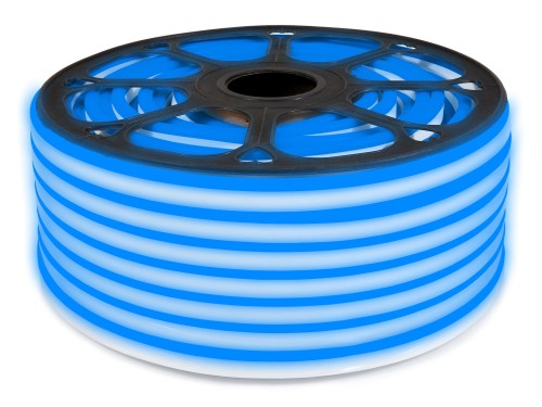 LED pás 230V 2835 1m IP68 NEON Modrý