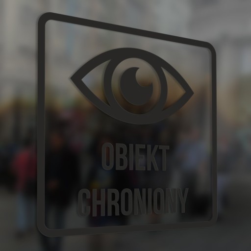 Nálepka - Chránený objekt 10x10