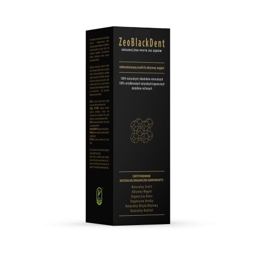 Zubná pasta ZeoBlackDent organická 75 ml